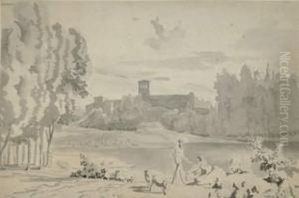 Sudliche Landschaft Mit Hirten - view 1