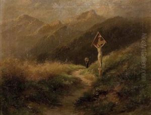Wegemarterl Am Almweg by Marie Oesterley