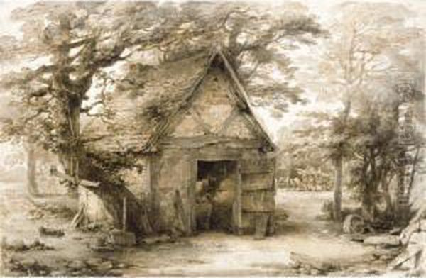 At Tenby; A Smithy; A Cottage By A Stream - view 1