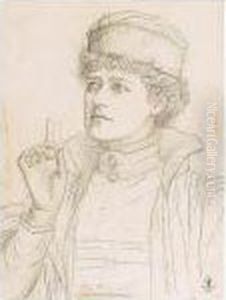 Portrait Of Ellen Terry As Portia by Duchess Marion Marg. Violet Of Rutland