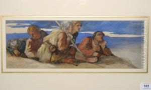 They Were Shepherds Watching Their Flocks By Night by Louisa Anne, Marchioness of Waterford