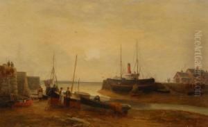 Ramsey Fishing Harbour At Low Tide by Frank Rawlings Offer