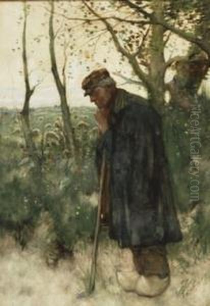 Shepherd And Flock - view 1