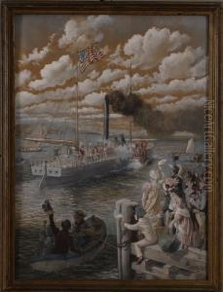 The Paddle Wheeler "clermont" Heads Out - view 1