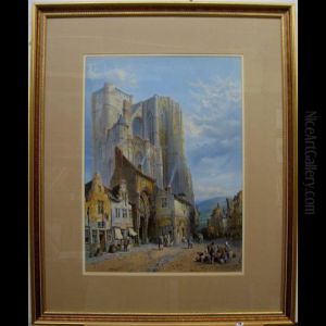 Cathedral Of Huy, Belgium by John Connell Ogle