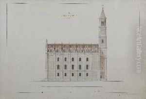 Zwei Entwurfe Zur Ludwigskirche In Munchen by Josef Daniel Ohlmuller