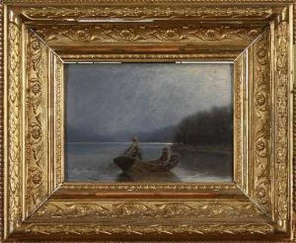 Natfiske, Signerad Och Daterad 1885 - view 1