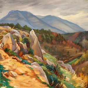 Scenery From La Gaude In Alpes Maritime, South Of France by Saburosuke Okada