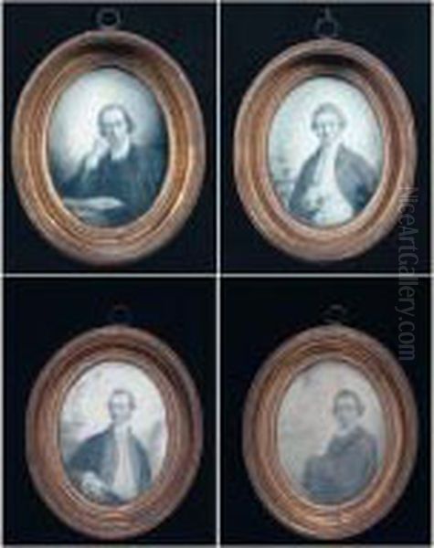 Portrait Of Sir John Nelthorpe, 6th Bt.; Valentine Knightley; The Hon. John St. John; And The Rev. Thomas Hurst - view 1