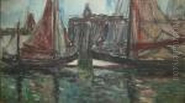 Zeilboten In De Haven. - view 1