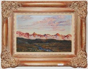 Mountain Landscape. by Rodolfo Olgiati