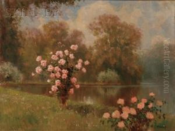 Rose Trees By The Lake - view 1