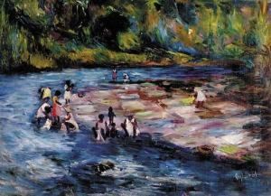 Washing Clothes In The River