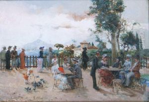 Ete Dans La Baie De Naples by Eugenio Oliva Rodrigo