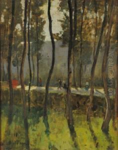 Tra Gli Alberi by Eugenio Olivari