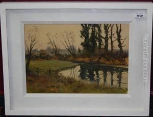 River Landscape by Peter Oliver