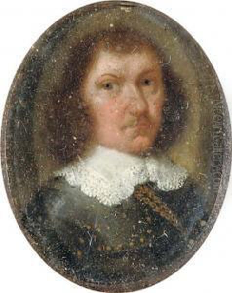 Portrait Of A Nobleman, Said To Be The Earl Of Warwick, Bust-length, In Armour With A Lace Collar - view 1