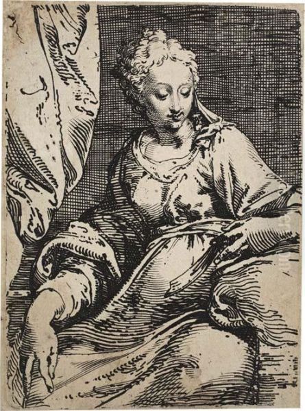 A Seated Woman Reading - view 1