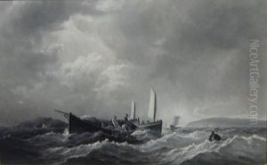 Fishing Boats by Thomas Clarkson Oliver