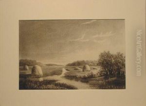 Salt Hay On The Lynn Marshes by Thomas Clarkson Oliver