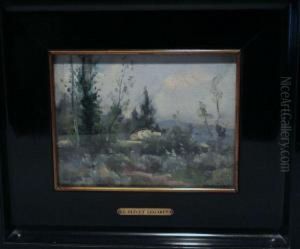 Paisaje Olotino by Jose Olivet Legares