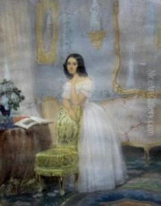 Portrait Of A Young Lady by Heinrich Olivier