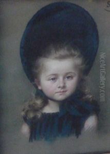 Jeune Fille Au Chapeau by S Olivier