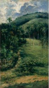 View Of The Guaraguao by Francisco Manuel Oller