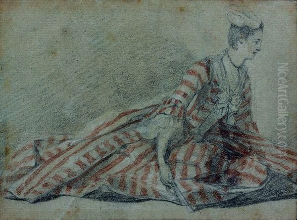 Femme Assise Au Sol - view 1