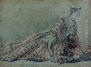 Femme Assise Au Sol by Michel-Barthelemy Ollivier