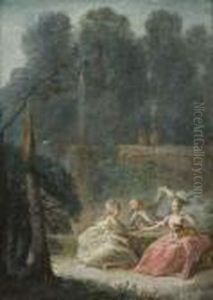 Une Collation Dans Un Parc by Michel-Barthelemy Ollivier