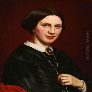 Portrait Of An Elegant Lady by Henrik Olrik