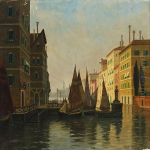 View From Venice by Alfred Theodor Olsen