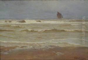 Seascape by Alfred Theodor Olsen
