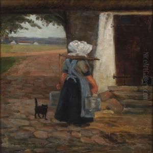 Maid Bringing The Milk