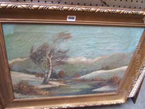 Snowy River Landscape by Julius Olsson