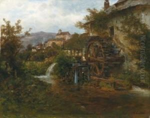 Landschaft Mit Muhle by Carl Eduard Onken