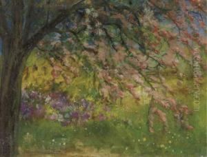 Blooming Hawthorn Tree by Menso Kamerlingh Onnes