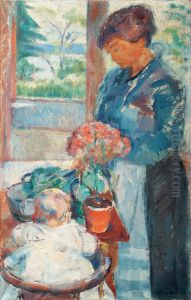 Wife Preparing Dinner by Soren Onsager