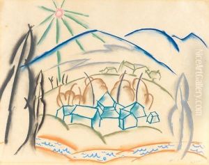Stadt Im Gebirge by Walter Ophey