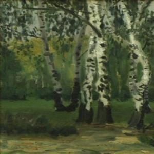 Im Birkenwald by Walter Ophey