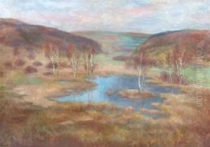 Impressionist Landscape With Silver Birches