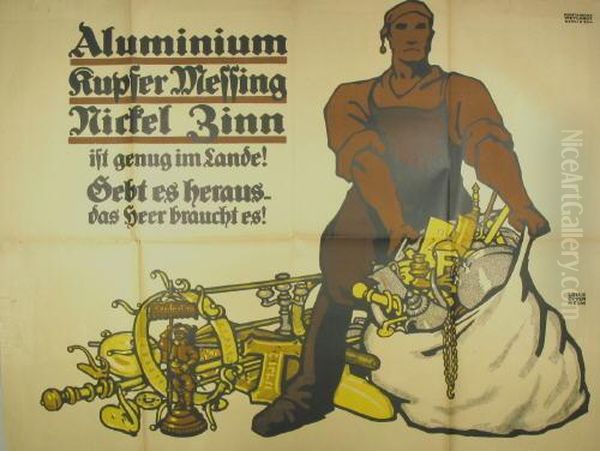 Aluminium Kupfer Messing Nickel Zinn Ist Genug Im Lande! Gebt Es Heraus - Das Heer Braucht Es! - view 1