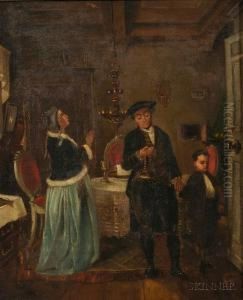 Seder (the Passover Meal) by Moritz Daniel Oppenheim