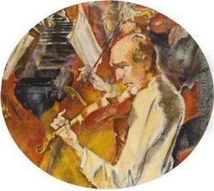 Bildnis Joseph Szigeti by Max, Mopp Oppenheimer