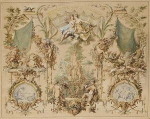 Projet De Panneau Decoratif by Gilles-Marie Oppenord