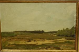 Heidelandschap by Willem Johannes Oppenoorth