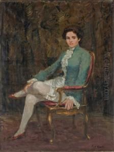 Frau Im Kostum by Ernst Oppler