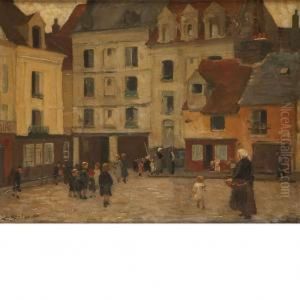Village Market by Ernst Oppler