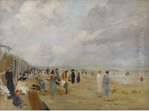 At The Beach by Ernst Oppler